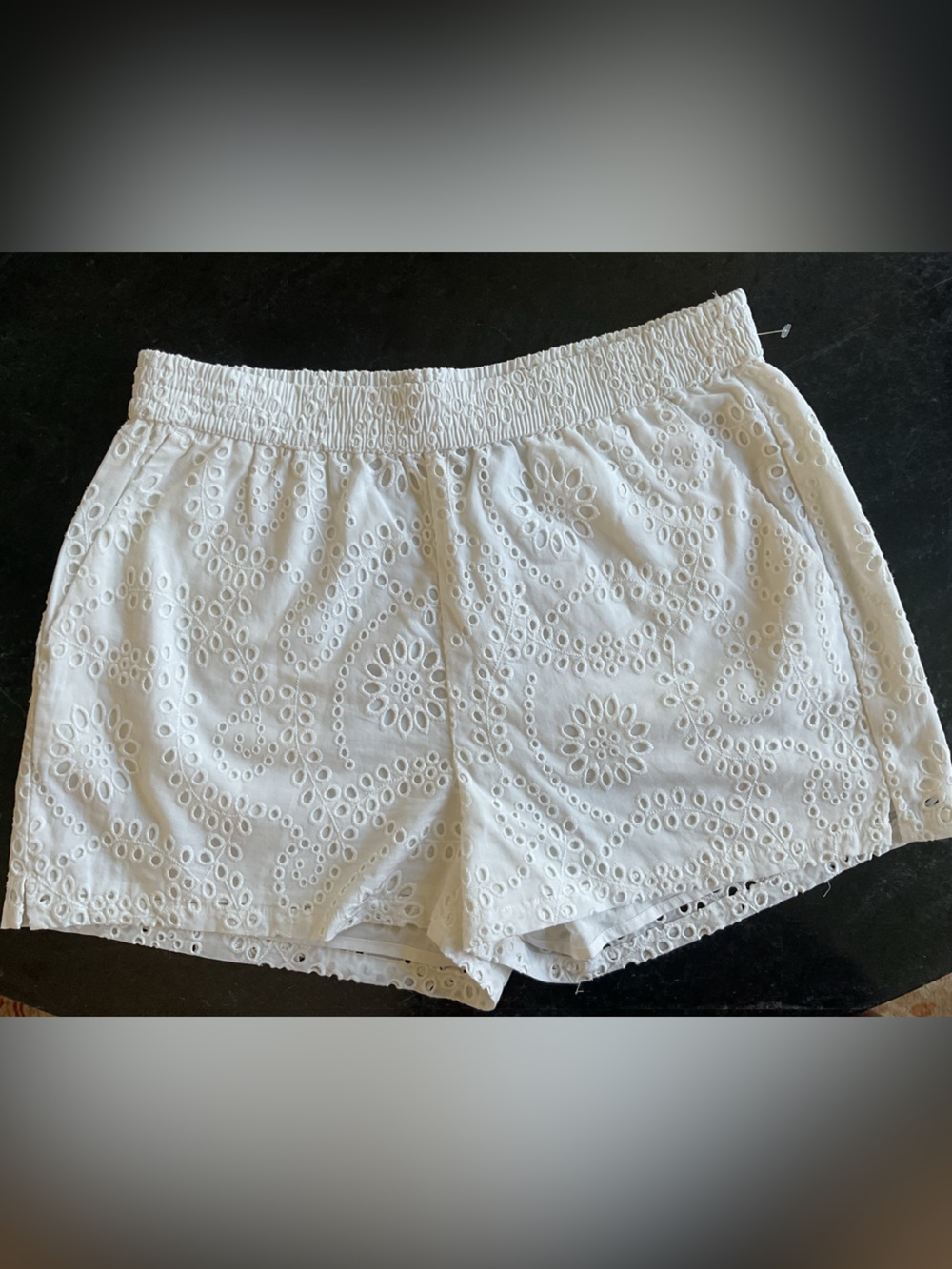 Steve Madden Cotton White Eyelet Shorts